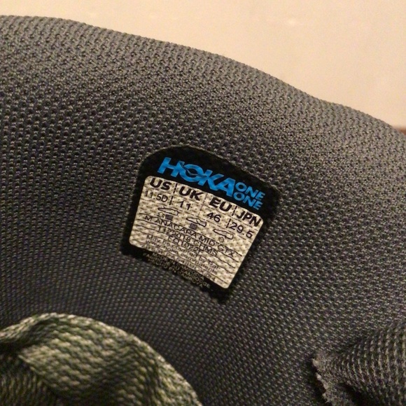 HOKA ANACAPA MID RISE HIKING BOOTS WITH GORTEX BODY AND VIBRAM SOLE MENSSZ 11.5D - Picture 8 of 14